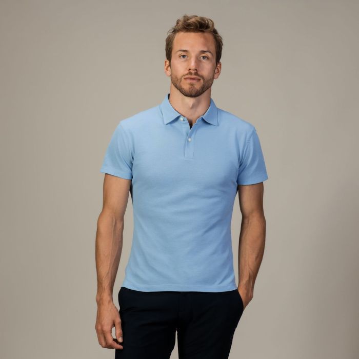 Sky blue mens dress shirt