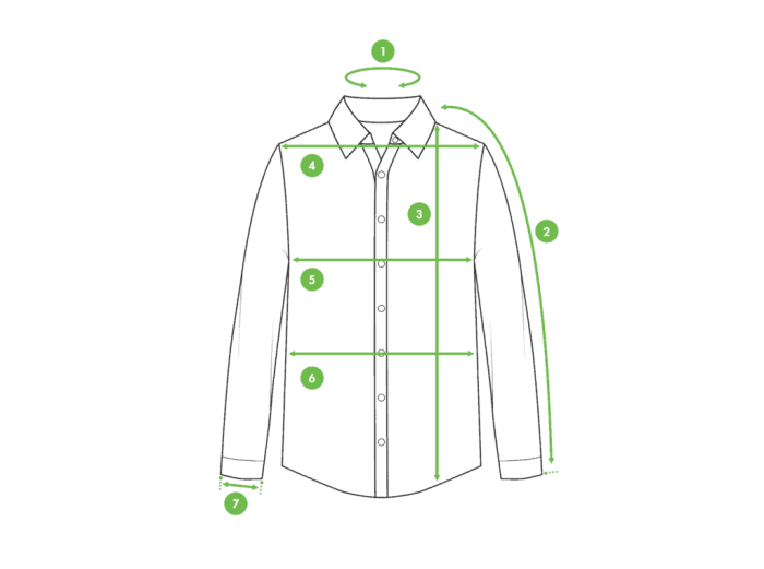 How to measure for mens dress shirt