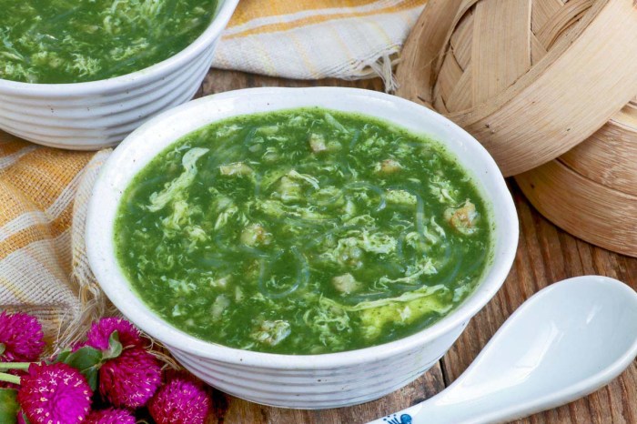 How to cook spinach soup chinese style