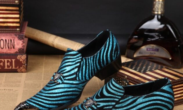 Striking Mens Zebra Print Dress Shoes Make a Bold Statement